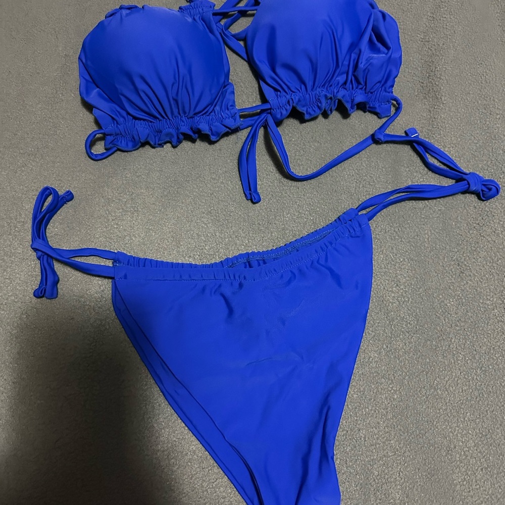 Vibrant Blue Bikini Set